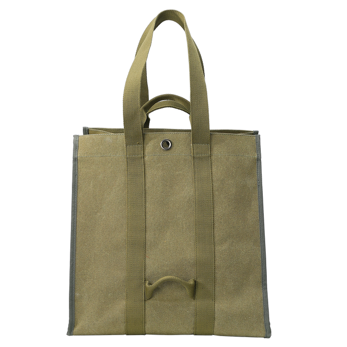 BC-400 Firewood Log Carrier Tote Fire Wood Canvas Khaki Durable Easy Carry