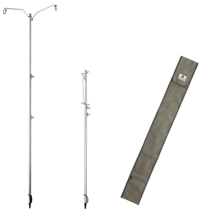 D-240 Lantern Pile Driver Height Adjustable with Storage Bag Heavy Duty Stainless Steel