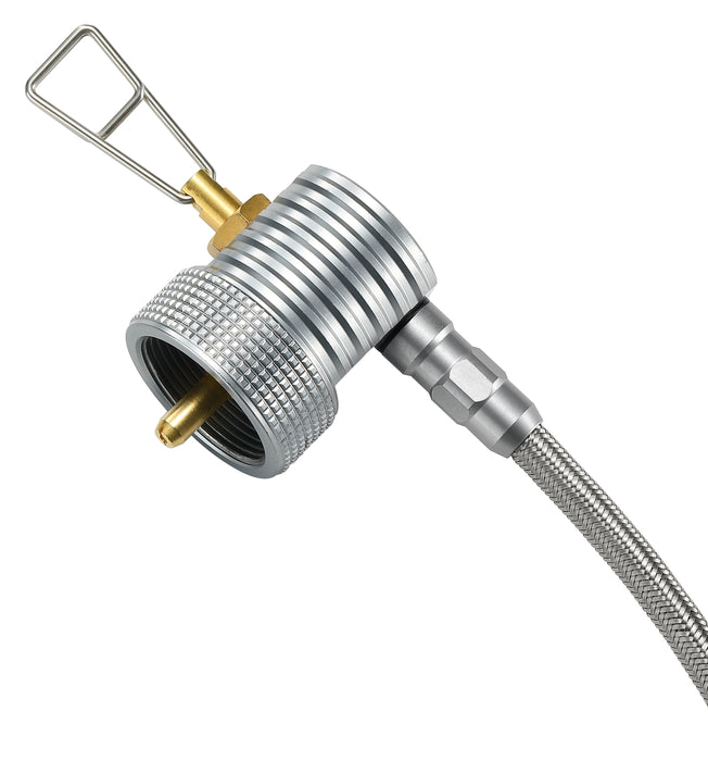 Z59-CB Propane to Butane Adapter with Regulator, Extend Hose, Aluminum