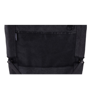 F-1003C-BK Foldable Low Camping Chair - Cotton Canvas in Black
