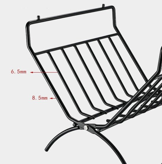T-285A Small Decorative Firewood Rack Log Rack Indoor Outdoor Steel Log Rack T-285