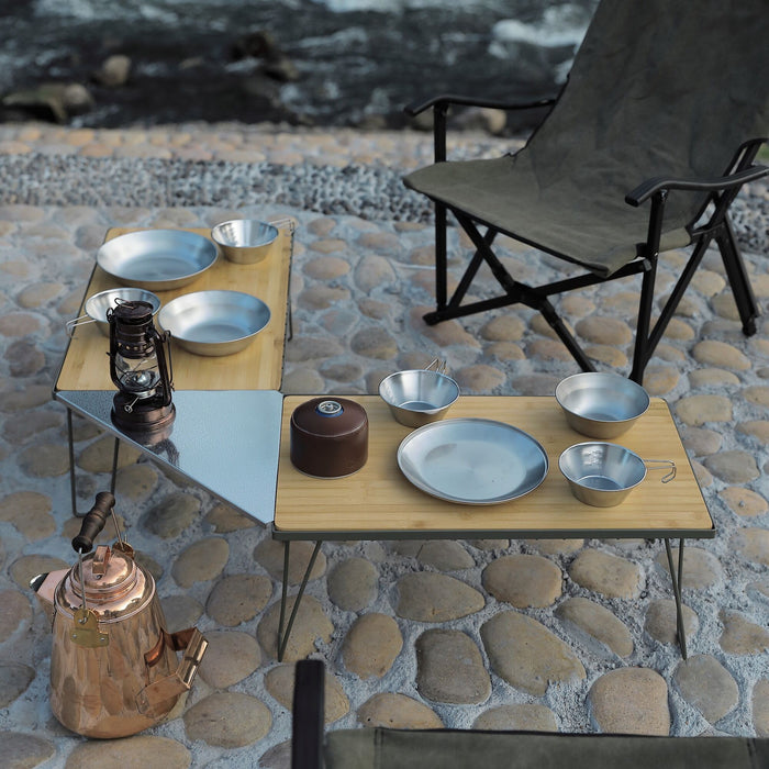 T-2301 Bamboo Top Plate for Camping Field Racks - 23" x 13.2"