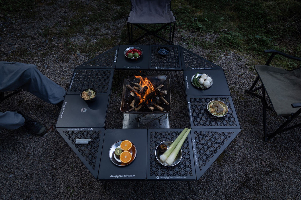 T-2309-C Black Aluminum Field Rack Connecting Top Plate - Half Size with Leaf Design