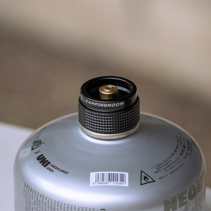 BKZ08 Camp Gas Cooker Adapter for Converting CV Bayonet Connection to Type MSF-1a Connection or Lindal Valve Connection Black