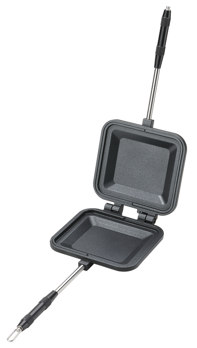 BKTT-1315 Sandwich Maker Hot Sand Single Burner Gas Fire Open Fire Compact Aluminum Black