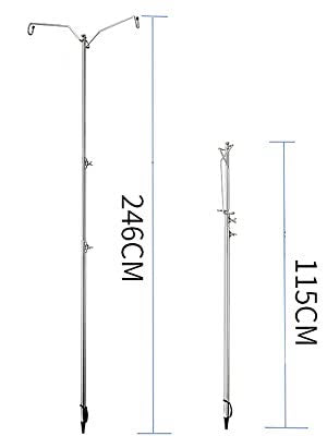 D-240 Lantern Pile Driver Height Adjustable with Storage Bag Heavy Duty Stainless Steel