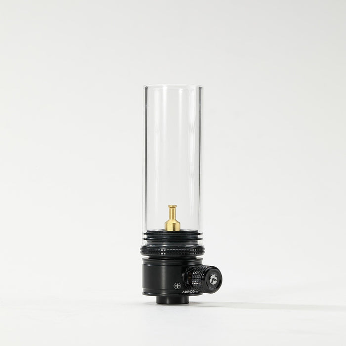 BKT-1D15 Black Gas Candle Camping Lantern - Mini & Portable