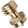 PZ-102 20lb to 1lb Propane Tank Converter, Solid Brass Steak Saver Adapter
