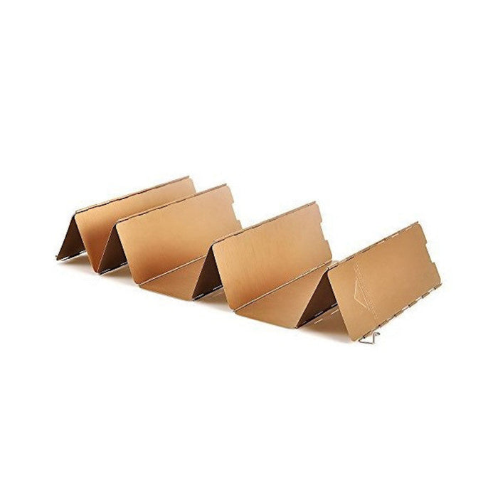 YD-10 10-Plate Foldable Camp Stove Windscreen with Storage Box